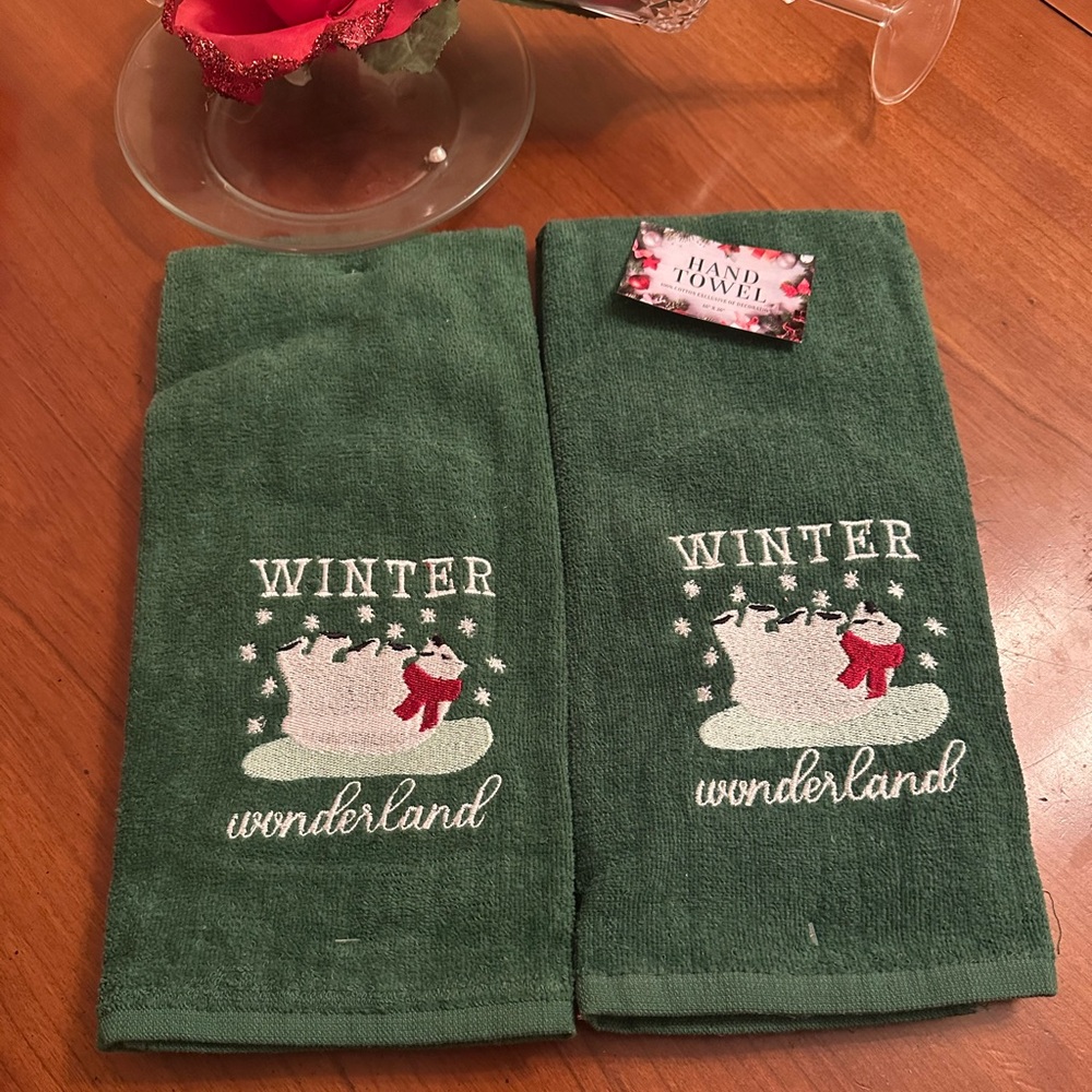 New Christmas Hand Towels